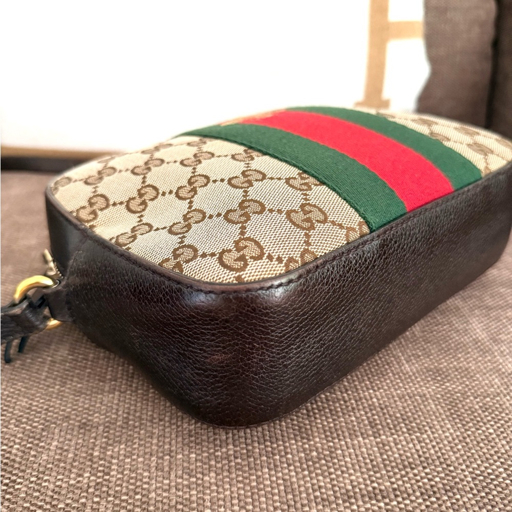 Authentic Gucci GG Supreme Monogram Web Webby Bee Shoulder Crossbody bag - Picture 12 of 16